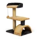 Cat Scratching Tree with House & Hanging Toy Petsi, 3 Levels, 55 cm