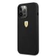 Ferrari iPhone 13 Pro Max Case Silicone Metal Logo MagSafe, Black