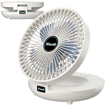 Portable Foldable Wireless Desk Fan with Clip Wall Mountable