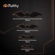 3D наклейки летучие мыши Ruhhy, 56 шт., черные