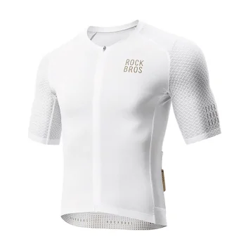 Rockbros YDDX011 Diamond Short Sleeve Cycling Jersey Size L - White