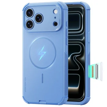 ESR Cyber Tough MagSafe Case for iPhone 18 Pro Max / 17 Pro Max, Light Blue