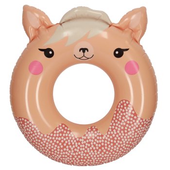 INTEX 59266 Llama Inflatable Swim Ring for Kids 76 cm up to 40 kg, Pink