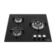 IsEasy MGBG-603 3-Zone Gas Hob, Black