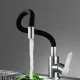 Flexible Gooseneck Kitchen Faucet for Sink, Black