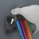 Wera 950/9 Hex-Plus Multicolour 3 Hex Key Set, 9 Pieces