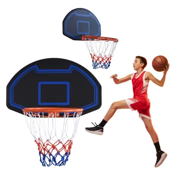 BACKYARD FALCON wall-mounted basketball hoop & backboard, black