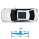 Rubber Seal for Car Windows, 2m, Black
