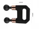 Dual-Head Massage Gun for Body and Back, 8 Attachments, Black