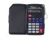 8-Digit Folding Pocket Calculator with Keychain and Cover, Black