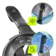 4Fizjo Full Face Snorkeling Mask TSUNAMI L/XL, Black