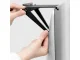 Adjustable TV Top Shelf and Monitor Mount for Media Box, black