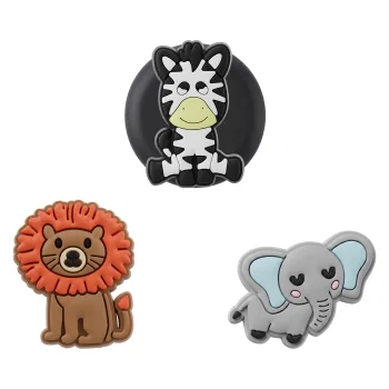 Silicone Case for AirTag with 3 Zoo Animal Pins