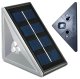 Saules enerģijas LED lampas kāpnēm ZD148A, 2 gab., melnas