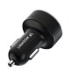 Wozinsky WDCCB Car Charger with Display 50W 2xUSB-C / 2xUSB-A - Black
