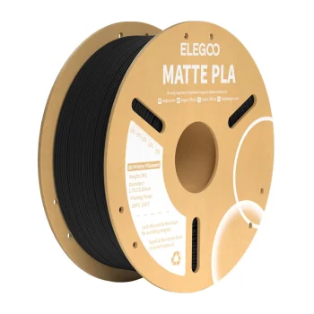 3D Printer Filament ELEGOO PLA Matte 1.75 mm, 1 kg, Black