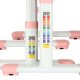Kids Adjustable Desk and Chair Set with USB LED Lamp, Pink