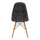 Scandinavian Ergonomic Chair 4Rico QS-185 Eco-Leather, Black