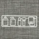 Hanging Travel Toiletry Bag Foldable Cosmetics Organizer, Grey