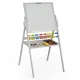 Ricokids Double-Sided Magnetic and Chalk Board for Kids, Grey