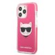 Apple iPhone 13 Pro 6.1\'\' Karl Lagerfeld Choupette Head Case Cover, Fuchsia