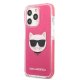 Apple iPhone 13 Pro 6.1\'\' Karl Lagerfeld Choupette Head Case Cover, Fuchsia