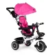 ECOTOYS 360° Rotating Tricycle Stroller with Canopy, Pink