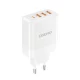Dudao A5HEU 3xUSB-A 1xUSB-C PD 20W QC3.0 18W+ 2x12W wall charger - white