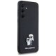 Karl Lagerfeld Samsung Galaxy A35 Case Saffiano Karl&Choupette Pin, Black