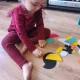 Kruzzel 00022426 Wooden Logic Puzzle with Geometric Shapes