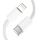 Tech-Protect C20W USB-C PD 20W / USB-A QC 3.0 Charger with USB-C / Lightning Cable - White