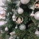 Ruhhy Wooden Christmas Tree Ornaments, 10 pcs, Brown / Beige