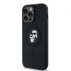 Apple iPhone 14 Pro 6.1\'\' Karl Lagerfeld Karl & Choupette Glitter MagSafe Cover Case, Black