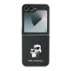 Karl Lagerfeld Saffiano Metal Pin Case for Samsung Galaxy Z Flip 6, Black