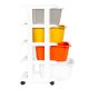 ModernHome Kids Storage Unit with 4 Drawers and Wheels