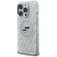 Karl Lagerfeld IML Glitter Karl & Choupette MagSafe Case for iPhone 16 Pro Max, Gray