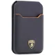 Lamborghini D1 Genuine Leather MagSafe Wallet - Black/Orange
