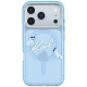 Karl Lagerfeld Script Logo MagSafe Case for iPhone 18 Pro / 17 Pro, Light Blue