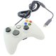 Wired gamepad for PC and Xbox 360 with vibration, white
