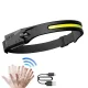 LED Headlamp with Motion Sensor WLCHL03, USB-C, 1200 mAh, Black