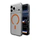 Puro iPhone 17 Pro Case Lite Mag, Transparent with Orange Ring