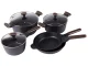 8-Piece Cookware Set Pots and Pans, Induction and Gas, Non-Stick Coating