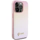 Guess iPhone 15 Pro Max Case Saffiano Iridescent Script, Pink