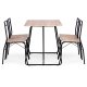 ModernHome PARIS 5 Piece Dining Table Set with 4 Chairs for Kitchen