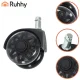 Ruhhy 00026294 Office Chair Caster Wheels, 11x22 mm, 5 Pcs, Black