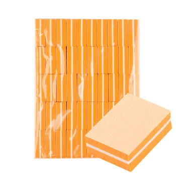 Mini Nail Buffer Blocks 100/180, Orange, 50 Pcs