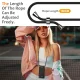Black TPU Case with Card Holder and Lanyard for iPhone 17