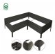 Klasika Garden L-Shaped Raised Garden Bed, Painted Metal, 150x150x30 cm