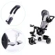 ECOTOYS 3-in-1 Kids Tricycle Stroller with 360° Rotatable Seat, Grey (YM-BT-2)
