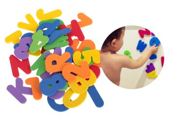 Foam Floating Bath Toys Numbers Letters, 36 pcs.